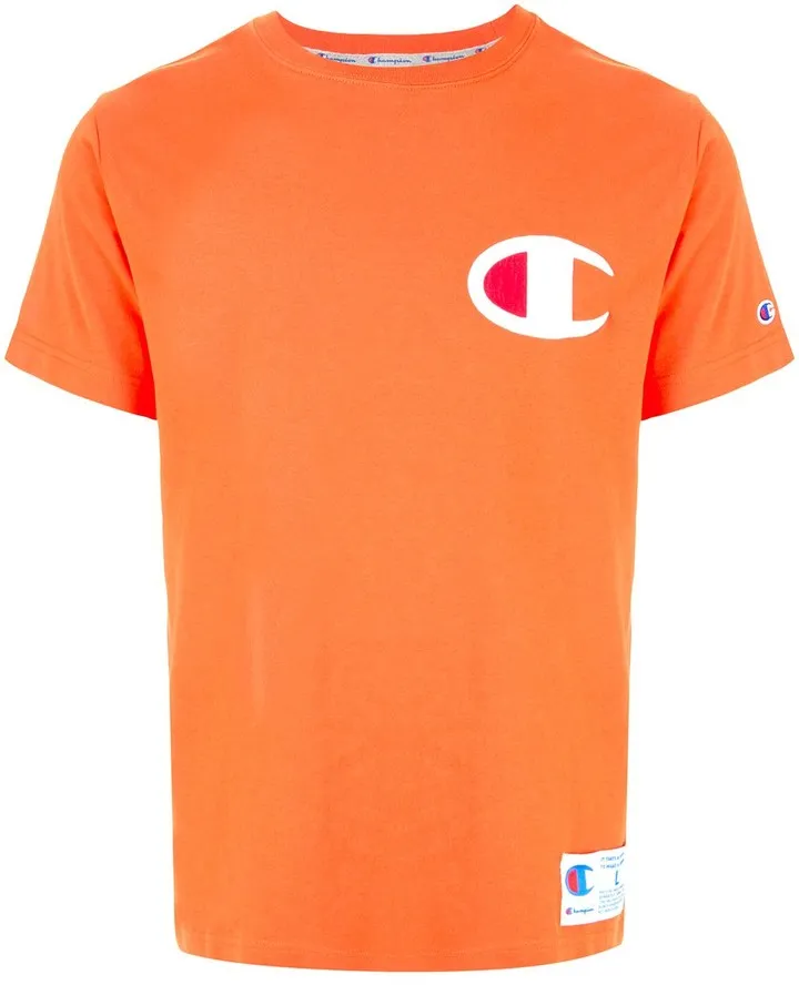 logo patch crew neck T-shirt