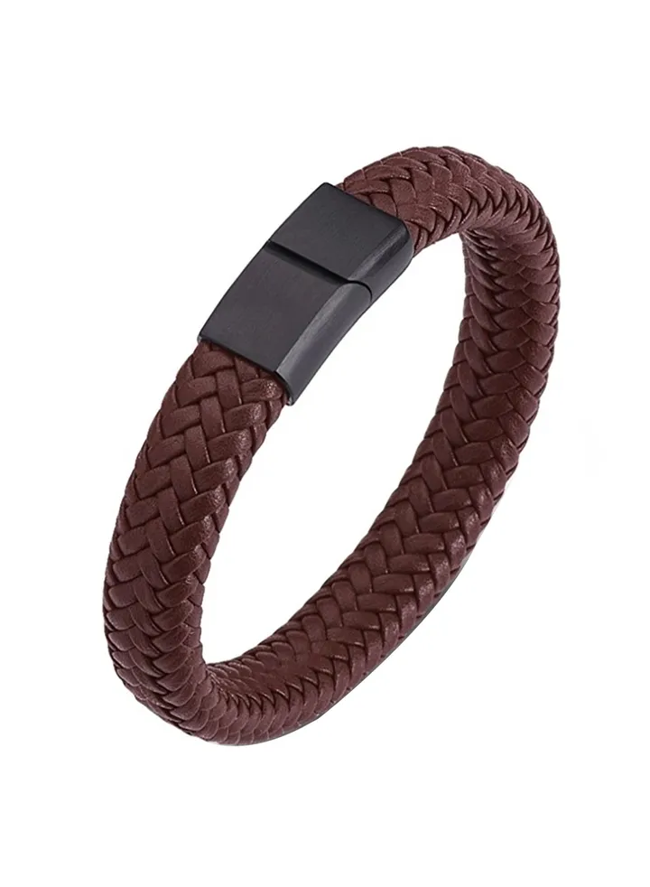 Braided Leather Bracelet for Men