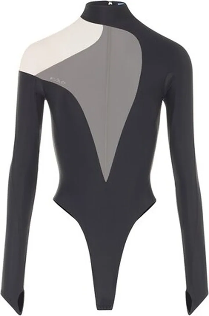 Asymetric illusion bodysuit