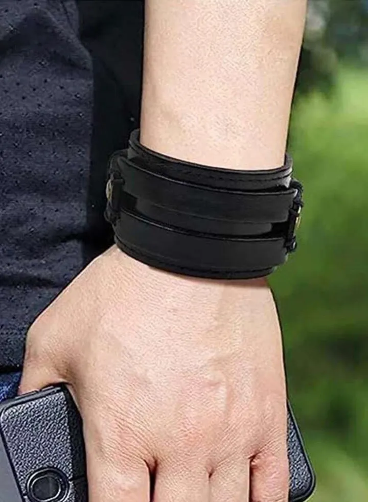 Elegant High Quality Of PU Leather Bracelet For Men
