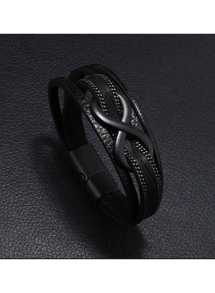 Elegant High Quality Of PU Leather Bracelet For Men