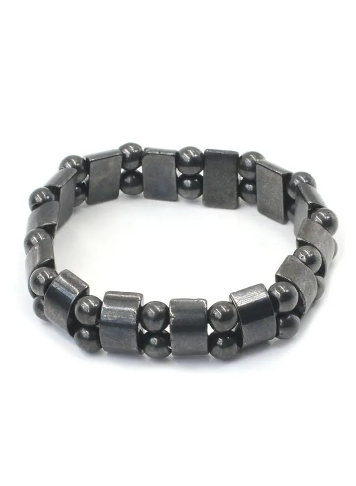 Hematite Studded Men Bracelet