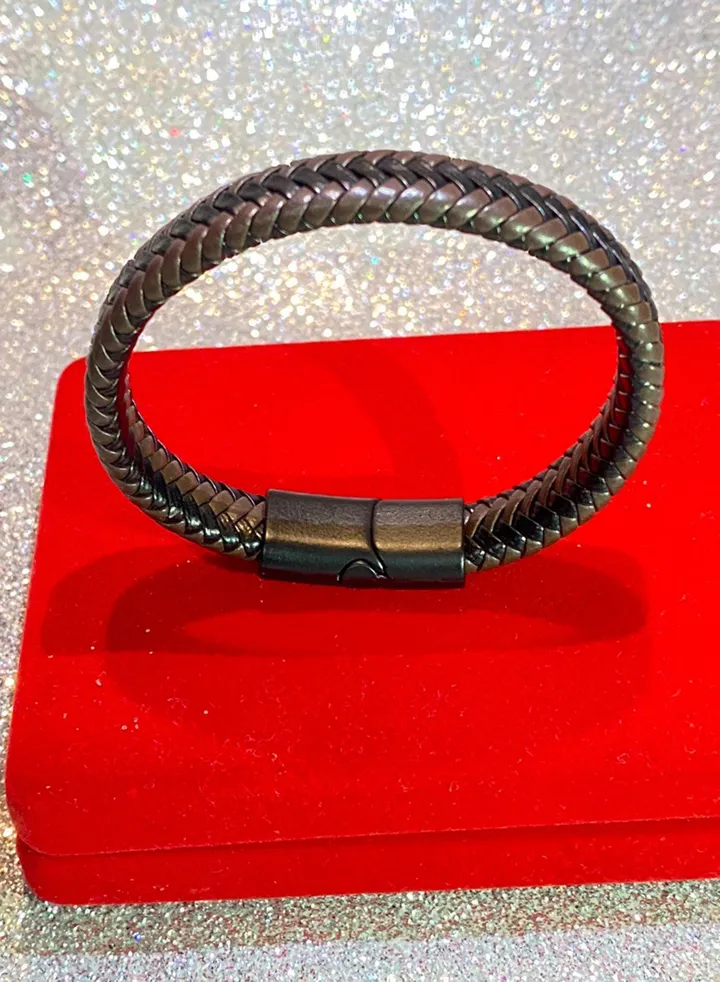 Braided Leather Bracelet for Men