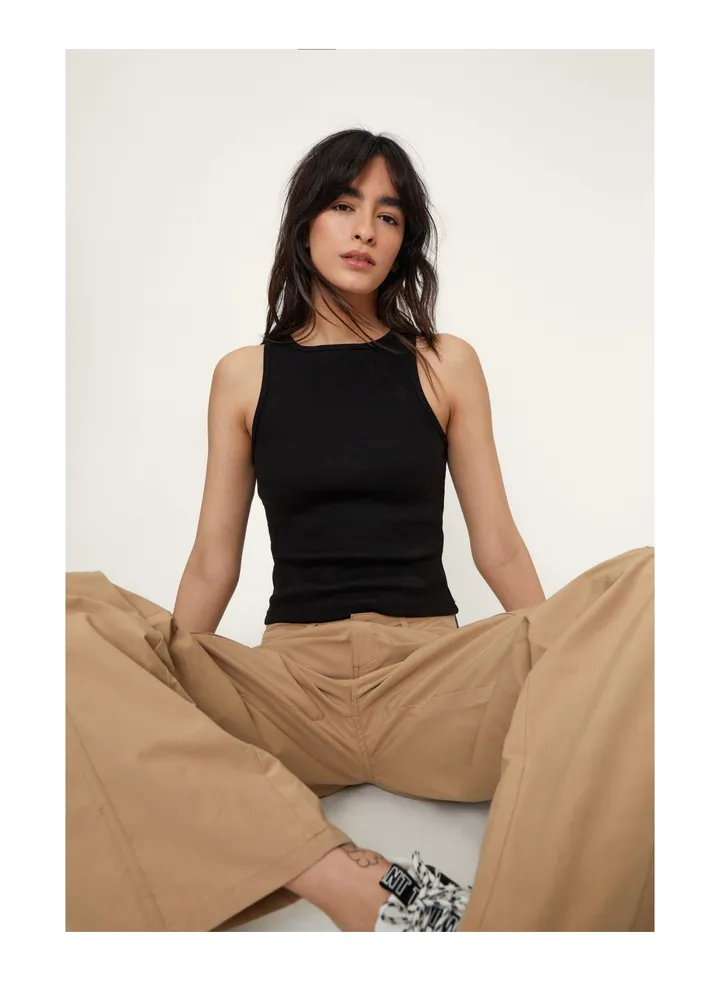 Premium Ribbed Racer Vest Top