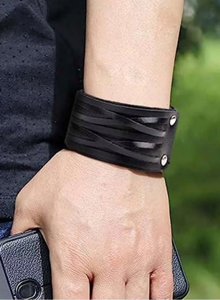 Elegant High Quality Of PU Leather Bracelet For Men