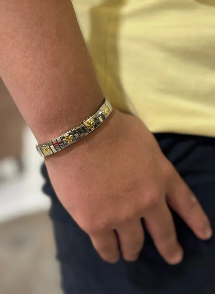 Elegant And Modern Elastic Stainless Steel Bracelet For Men