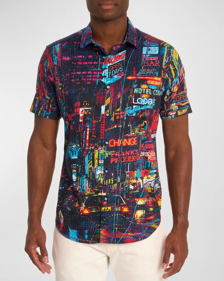 Men's Hustle n Bustle Short-Sleeve Sport Shirt