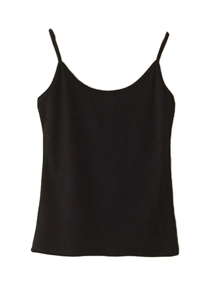 Camisole Spaghetti Strap Vest Black