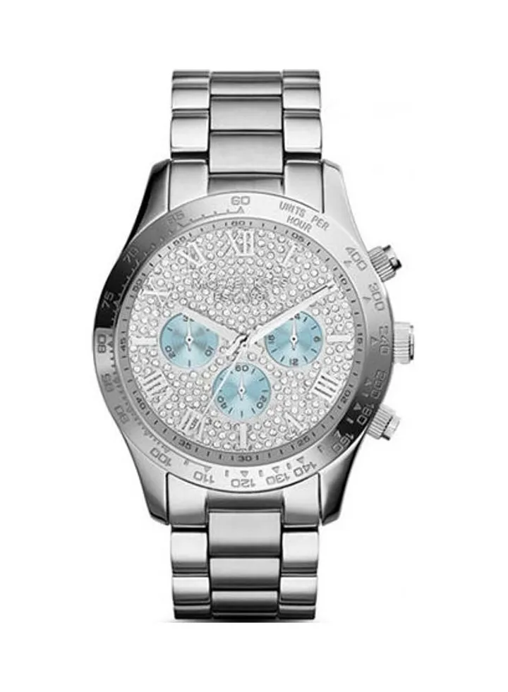 Women's Stainless Steel Chronograph Buckle Watch MK6076