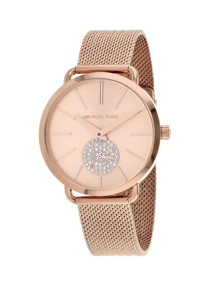 Women's Portia Crystal Studded Stainless Steel Analog Watch MK3845
