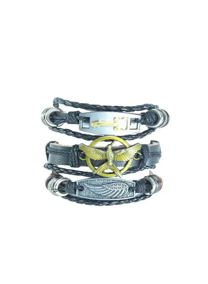 Pack Of 3 Leather Bracelet