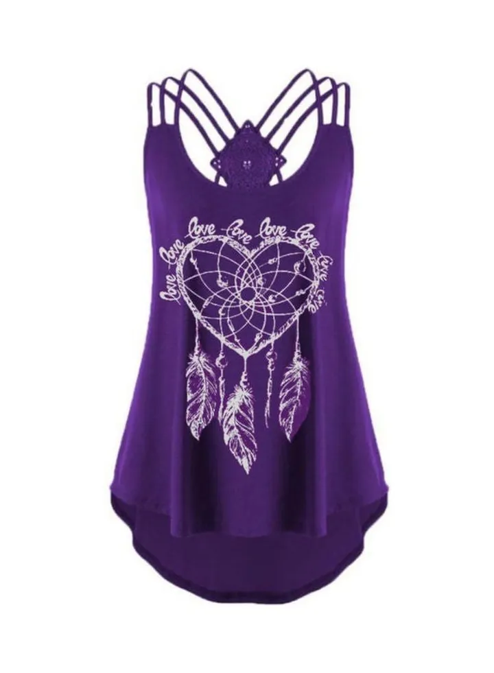 Summer Casual Tank Top Purple