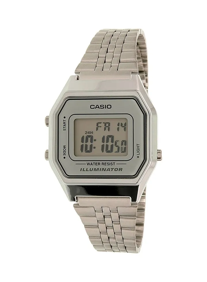 Women's Illuminator Digital Watch LA680WA-7DF - 29 mm - Silver