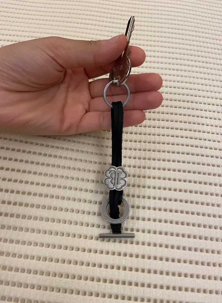 Lucky Brand Leather Keychain Bracelet For Unisex Made In USA