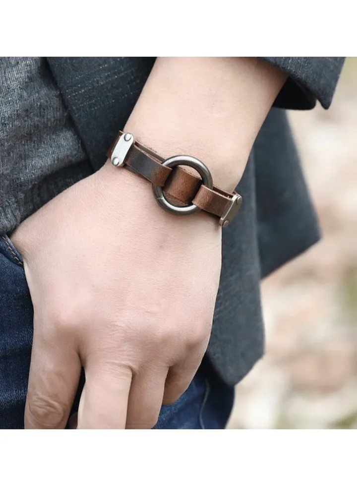 Elegant High Quality Of PU Leather Bracelet For Men