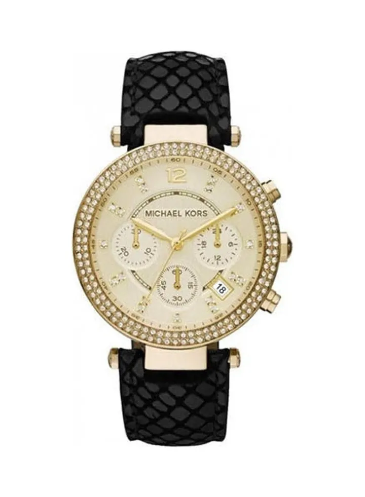 Women's Leather Analog Watch Mk2316