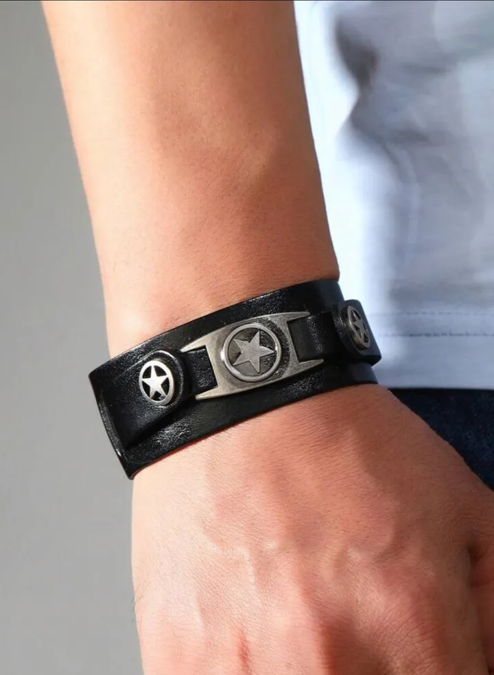 Elegant High Quality Of PU Leather Bracelet For Men