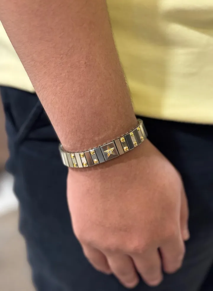 Elegant And Modern Elastic Stainless Steel Bracelet For Men