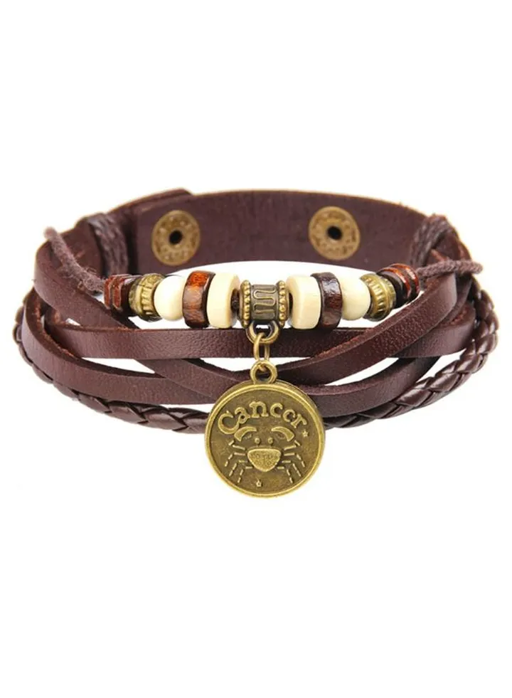 12 Constellations Beads Multilayer Bracelet with (Cancer)