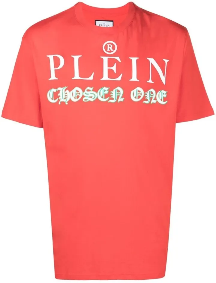 logo-print detail T-shirt