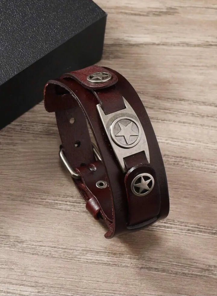 Elegant High Quality Of PU Leather Bracelet For Men