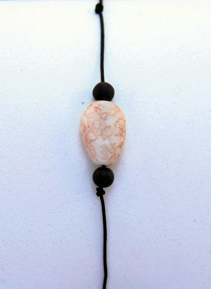 Rope Bracelet with Colorful Stone