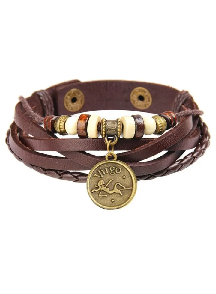 12 Constellations Beads Multilayer Bracelet with (virgo)