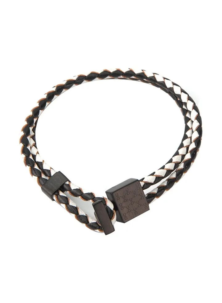 Twisted 2 Layer Leather Bracelet