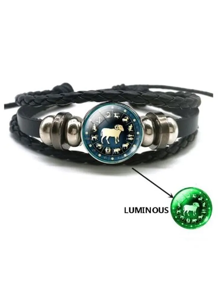 Gemstone Horoscope Leather Bracelet