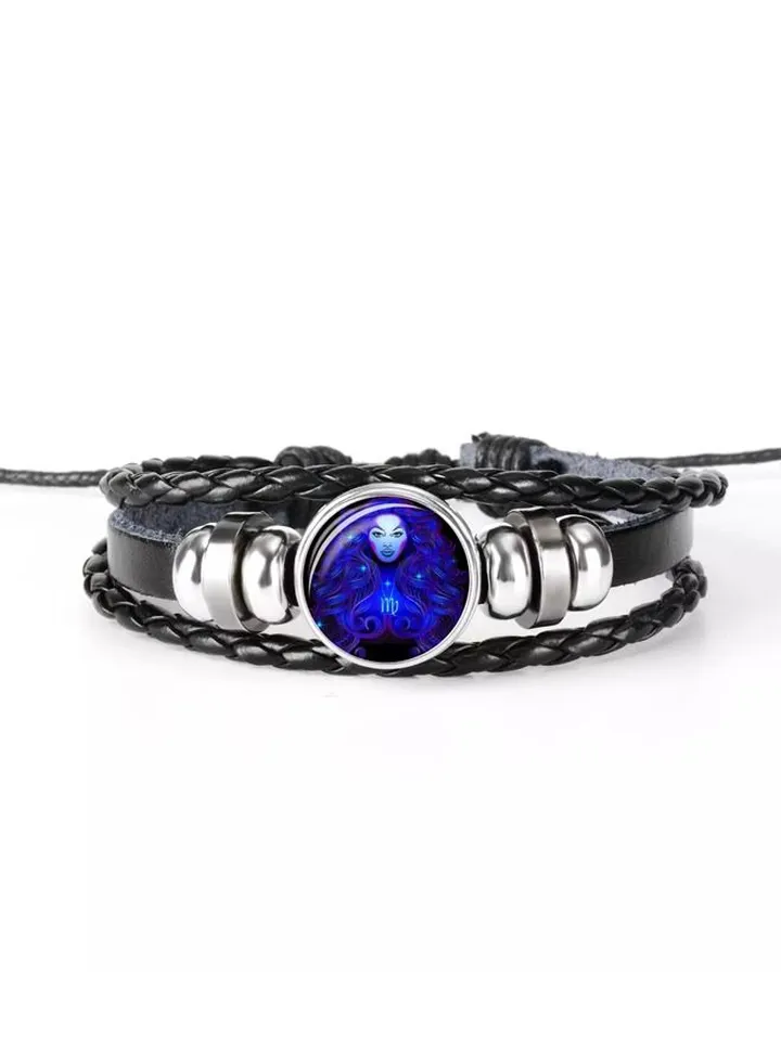 Gemstone Horoscope Leather Bracelet