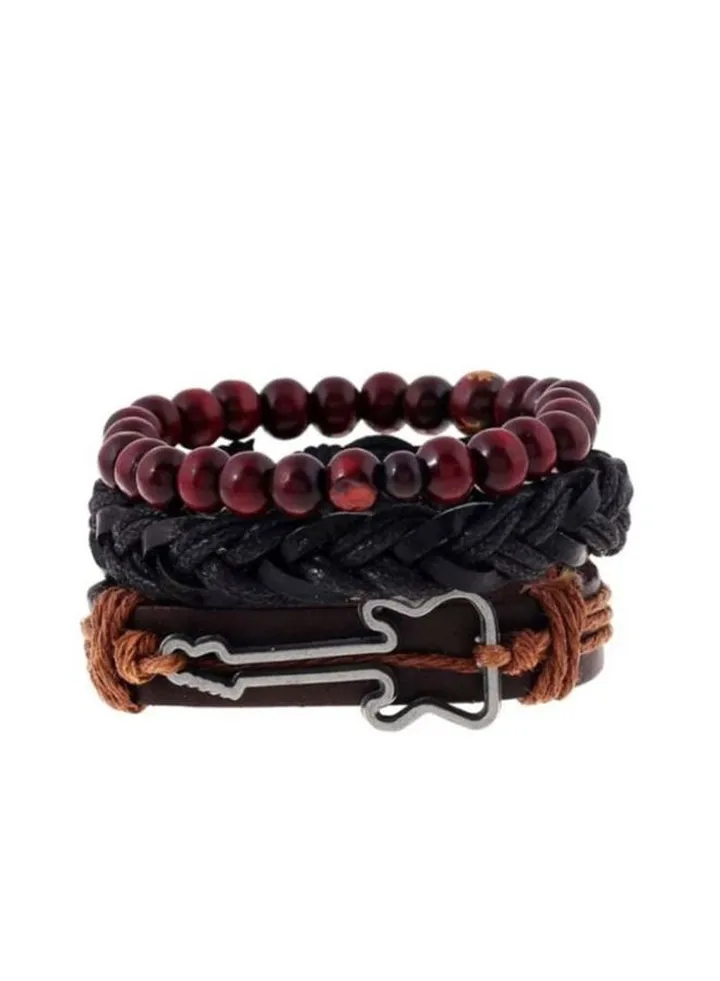 Pack Of 3 Beads Beaded Bracelet