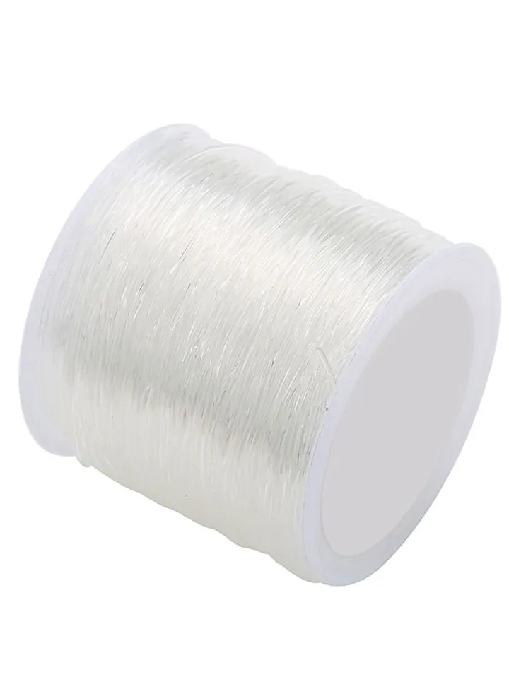 Beaded crystal elastic line DIY handmade jewelry Transparent elastic Beaded thread(100m*0.8mm)