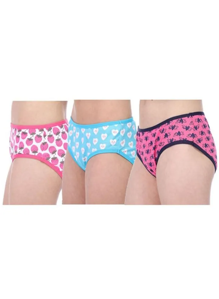 Girls Printed Underwear Pack 3