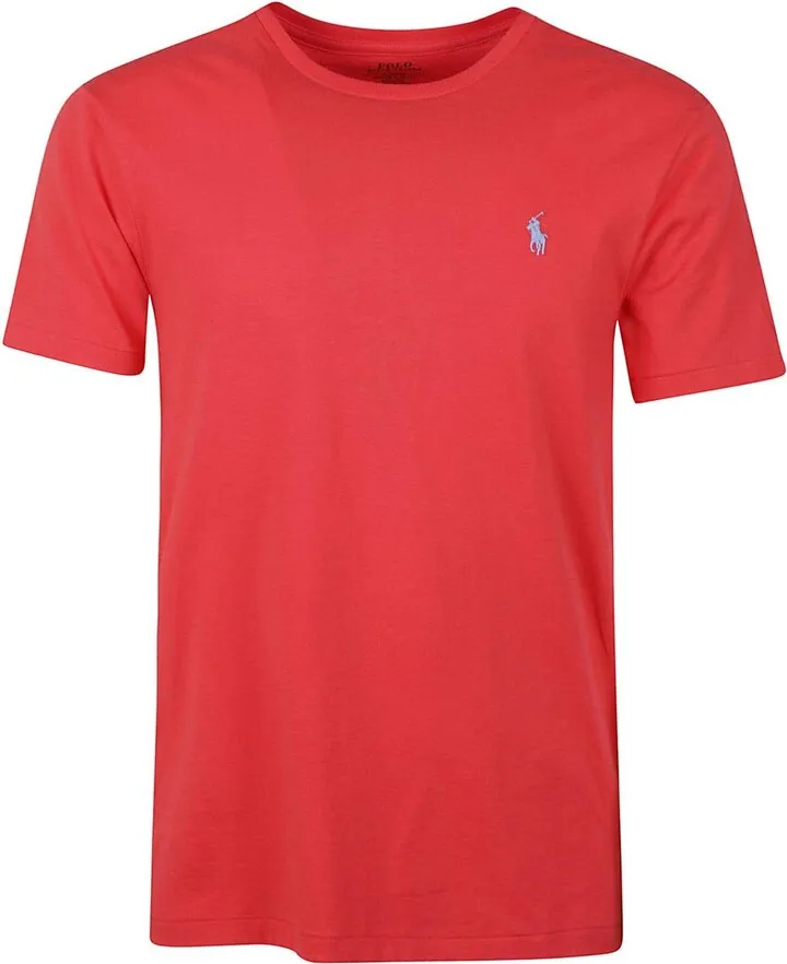 Logo Embroidered Round Neck T-shirt