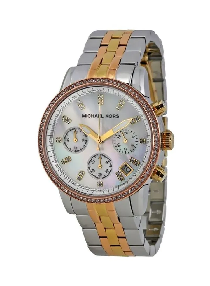 Women's Stone Studded Chronograph Watch Mk5650