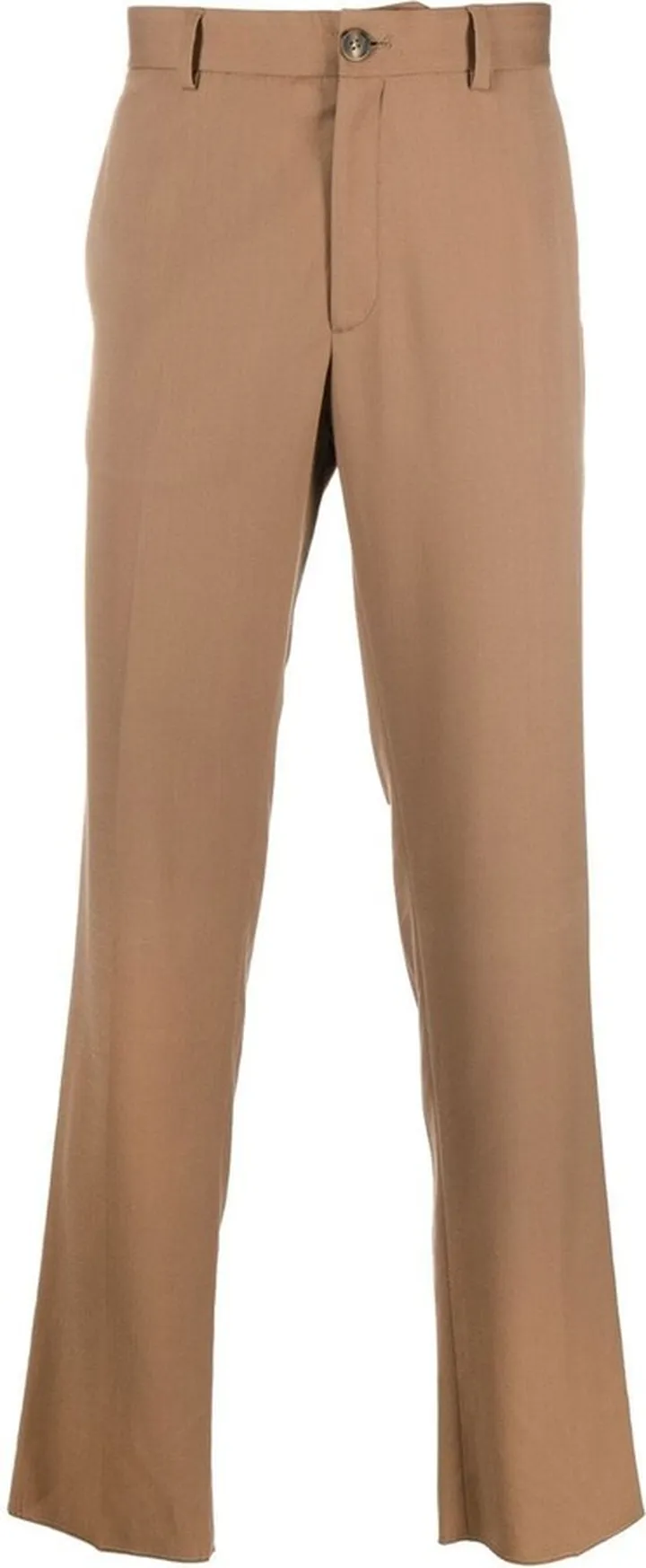 Straight Leg Cotton Trousers