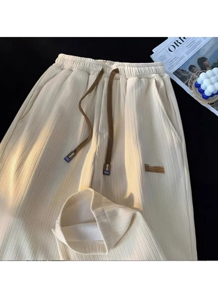 Men's Casual Pants Loose Peplum Trousers