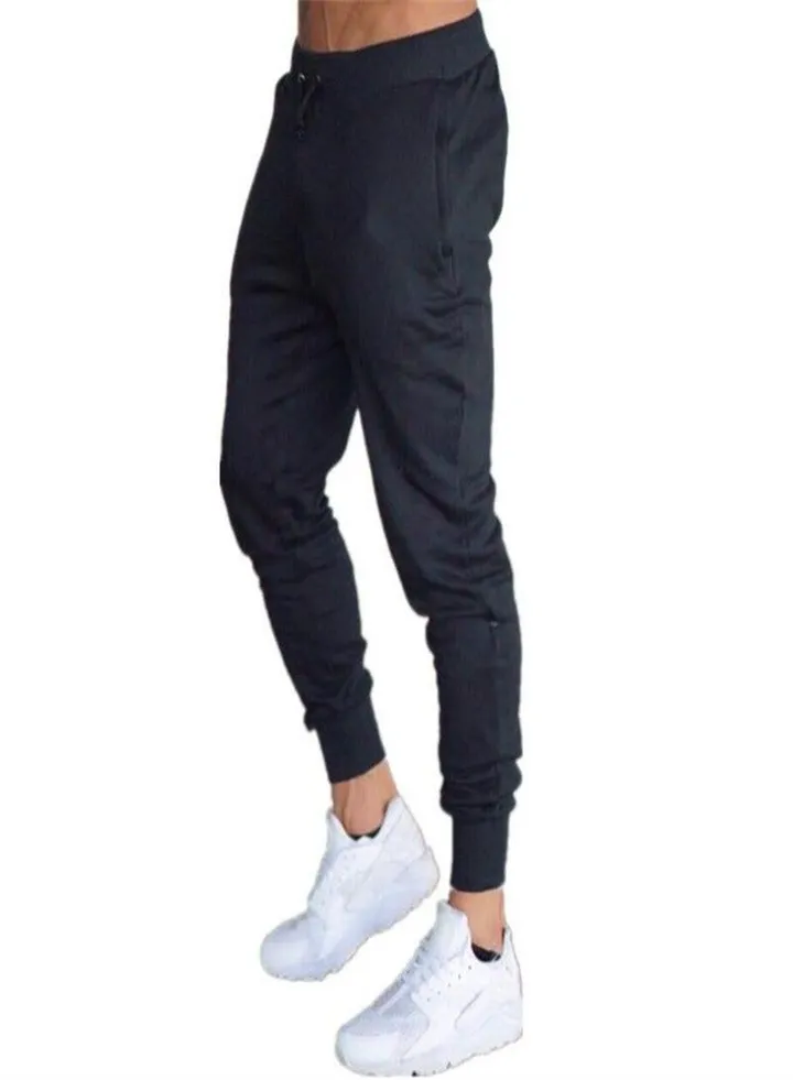 Slim Fit Casual Sports Pants Navy Blue