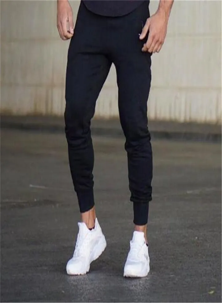Slim Fit Casual Sports Pants Black