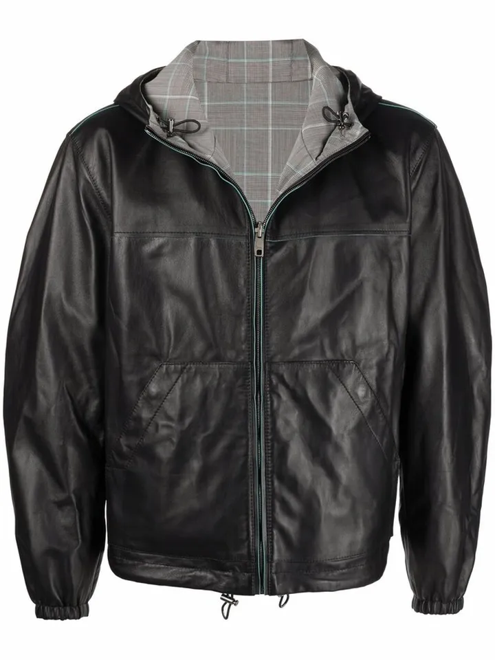 Logo-Print Reversible Bomber Jacket