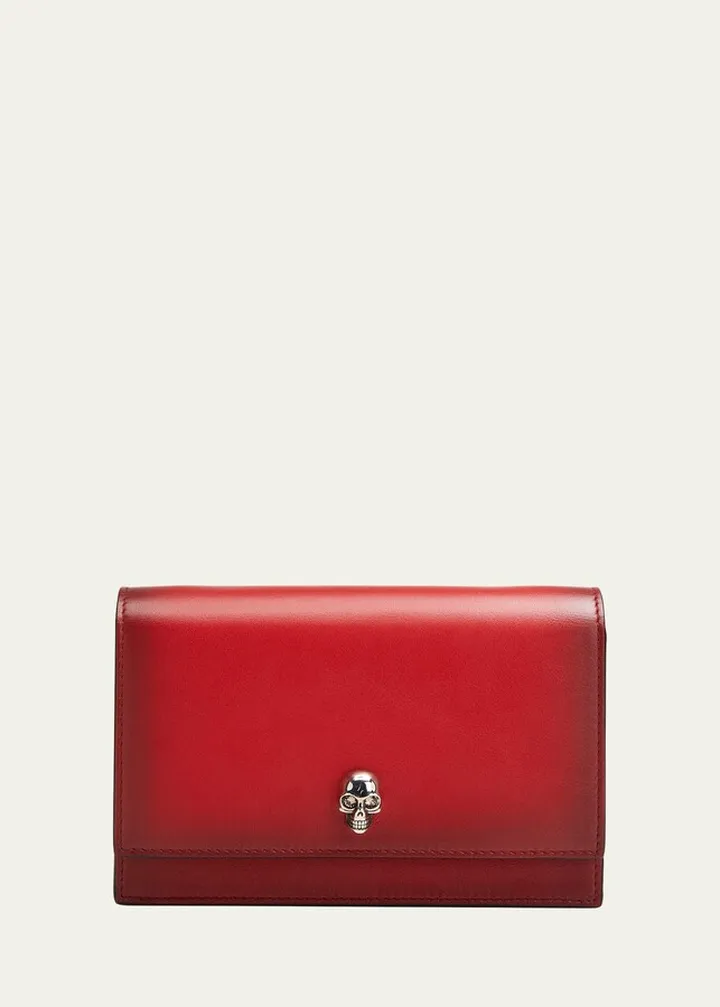 Small Skull Lambskin Shoulder Bag