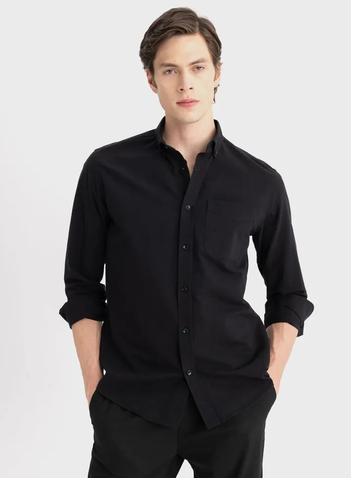 Regular Fit Oxford Long Sleeve Shirt