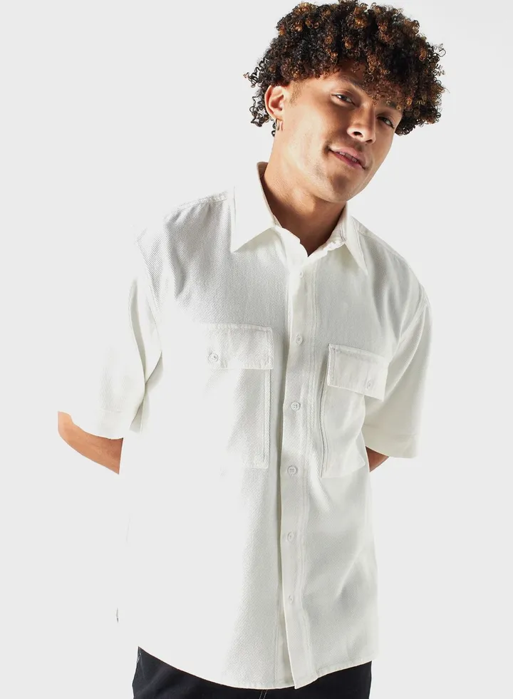 Pocket Detail Regular Fit Shirt