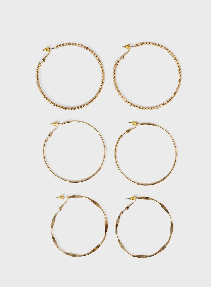 Broawen Earrings (Pack Of 3