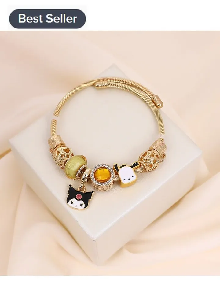 Sanrio series Kuromi creative beaded combination bracelet bracelet