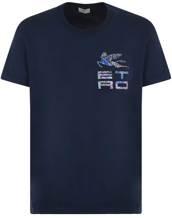 Etro Logo Embroidered Short-Sleeved T-Shirt