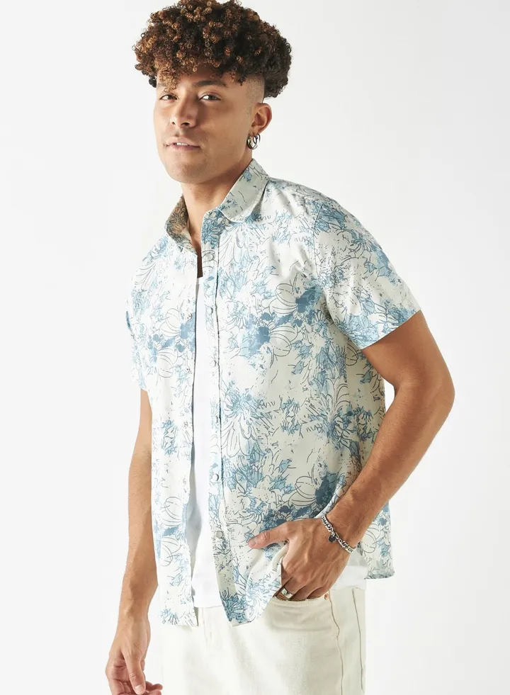 Floral Print Relaxed
Fit Shirt