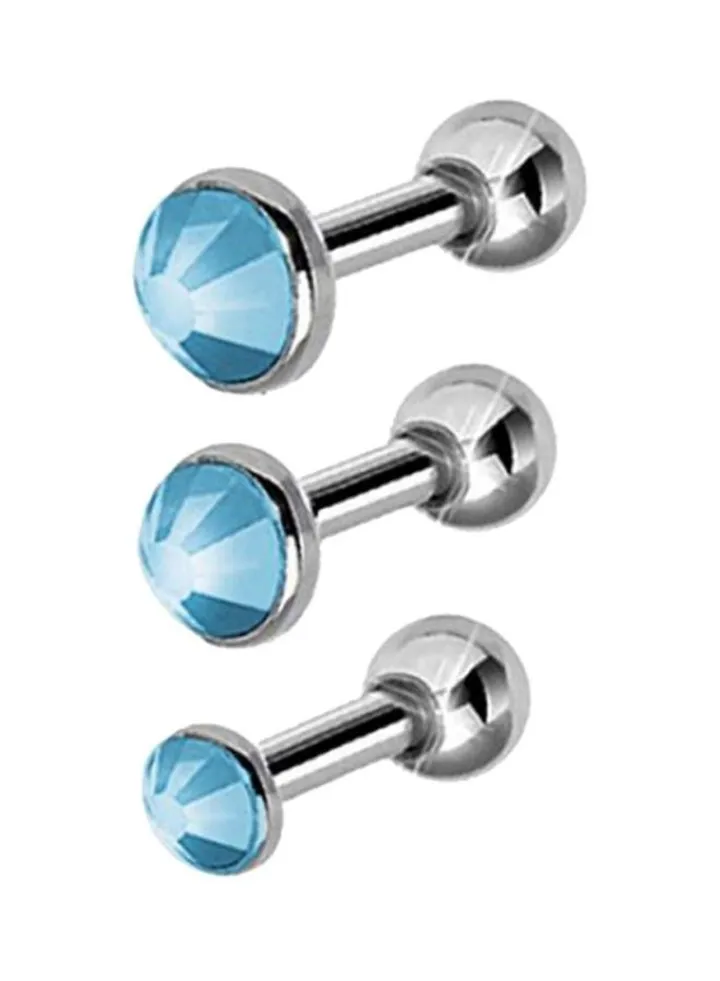 3-Piece Rhinestone Ear Studs