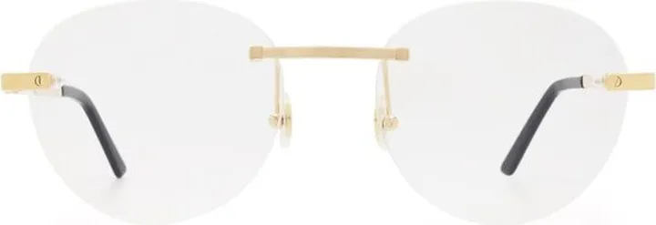 Cartier Rimless Round Frame Glasses