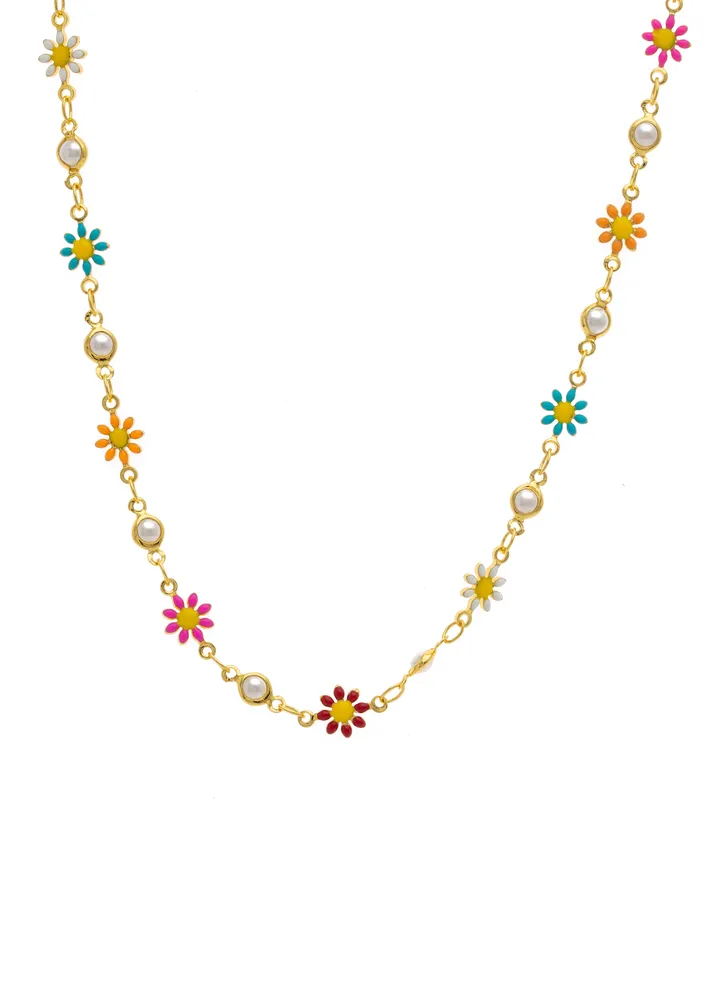 Floral themed necklace